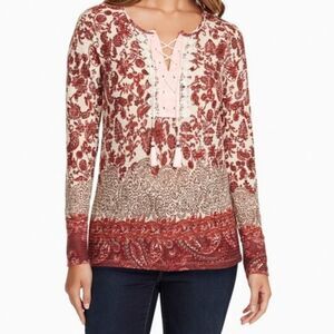 Vintage America Blues Lara printed lace up size large